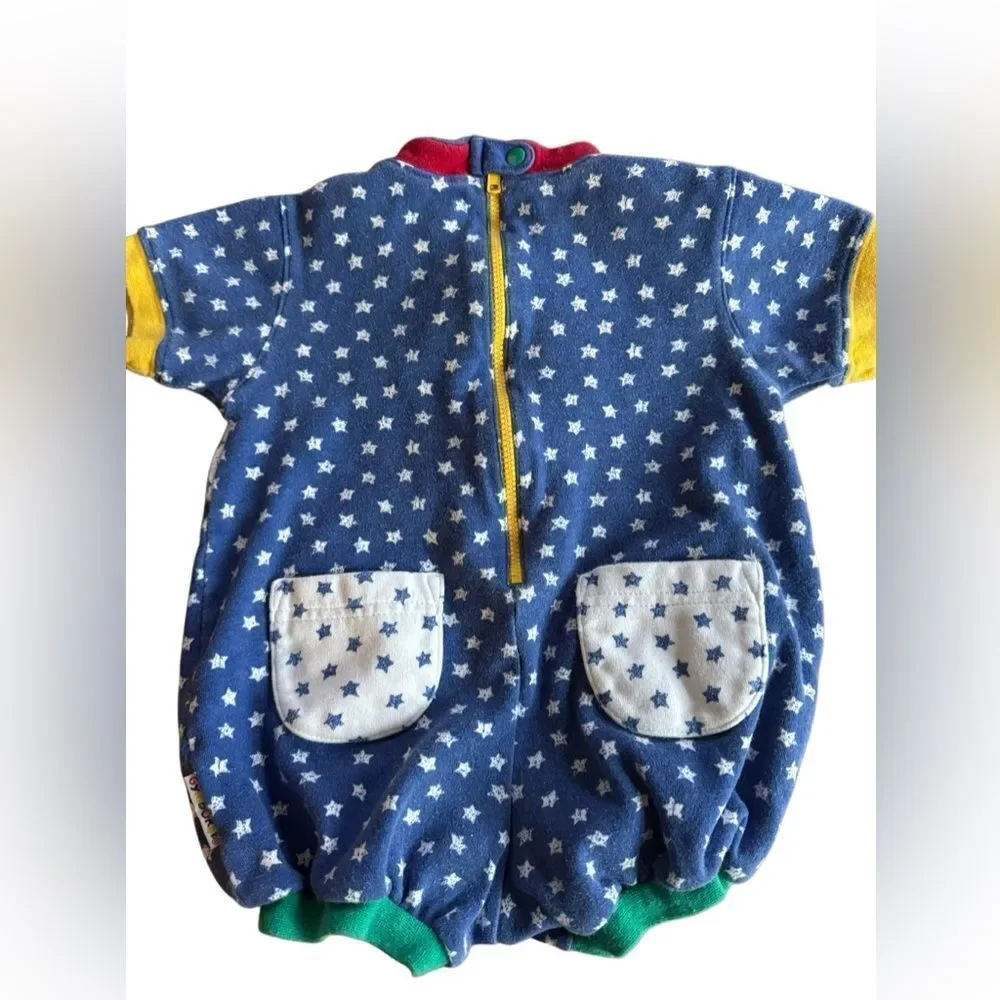 Vintage Gymboree Infant 1990s Helicopter Embroidered Helicopter Planes Onesie